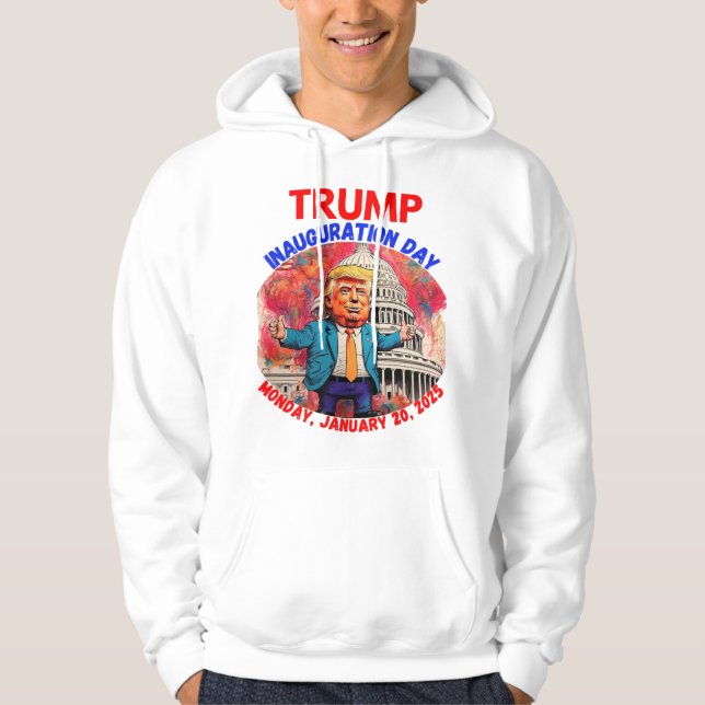 VESTE À CAPUCHE DONALD TRUMP JOUR D'INAUGURATION 2025 (Devant)