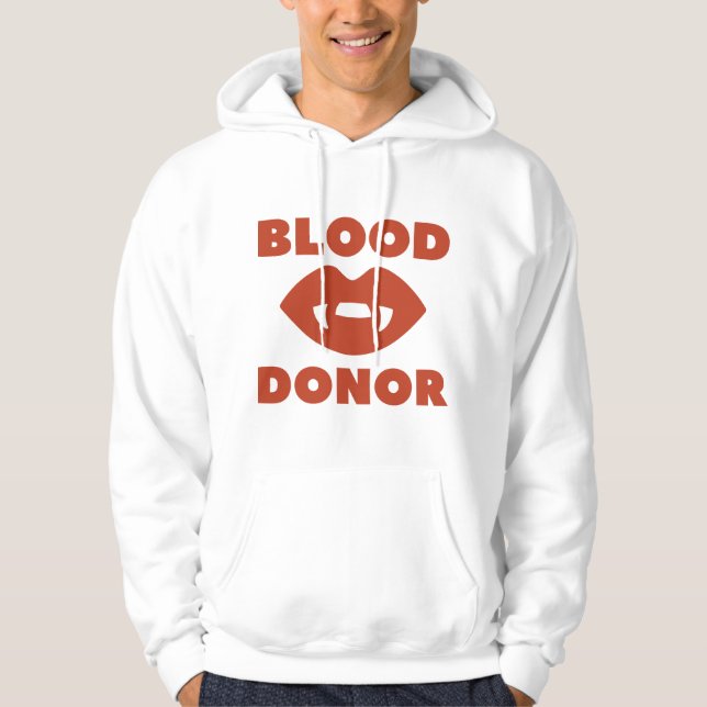 Veste À Capuche Donateurs de sang nécessaires (Devant)