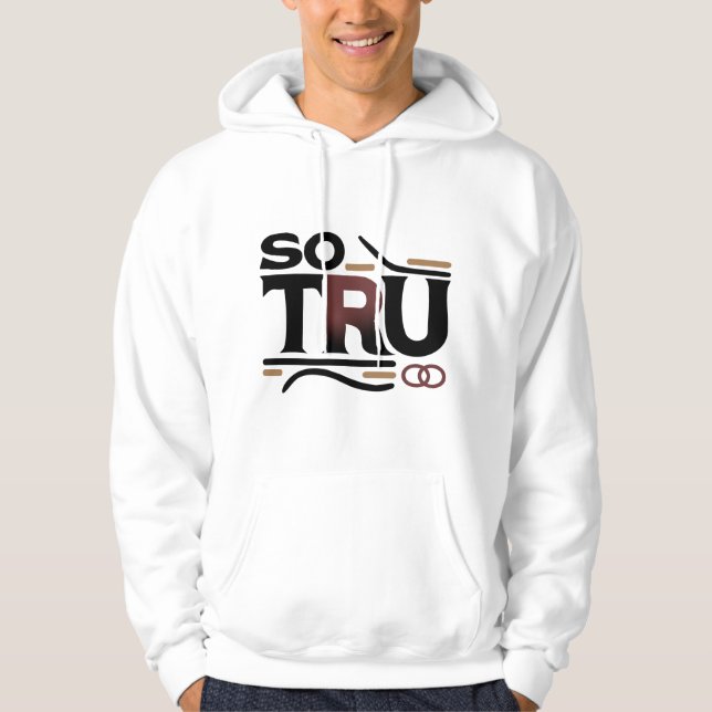 Veste À Capuche Donc le Sweatshirt de basculement de Tru Men (Devant)