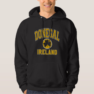 Veste À Capuche Donegal Irlande Style de Varsity Shamrock vert w A