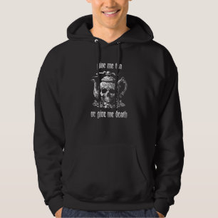 Veste À Capuche Donnez-moi du thé ou donnez-moi la mort Un crâne d
