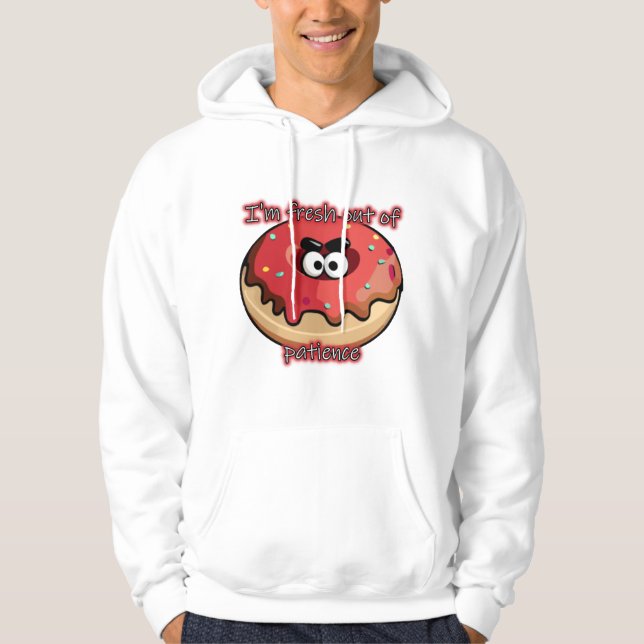 Veste À Capuche Donut en colère : Frais par patience (Devant)