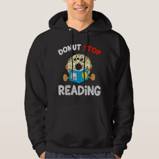 Veste À Capuche Donut Stop Reading Book Reader Funny Saying Boys G