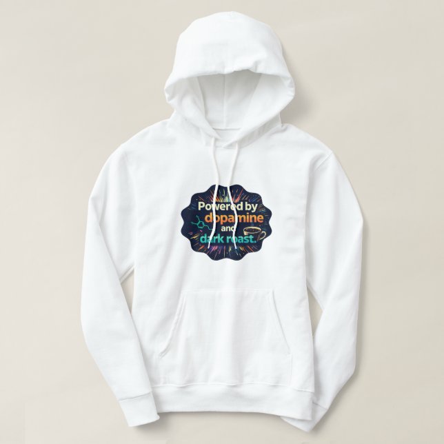 Veste À Capuche Dopamine & Café Noir | Neurodivergent TDAH (Design devant)