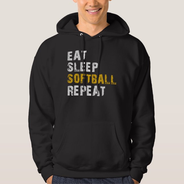 Veste À Capuche dormir Softball (Devant)