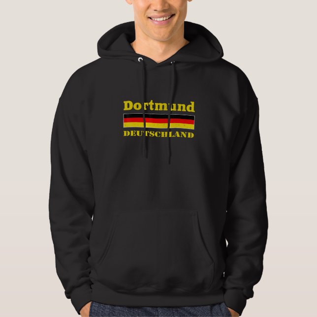 Veste À Capuche Dortmund Westphalian Allemagne Dialect Souvenir_7 (Devant)