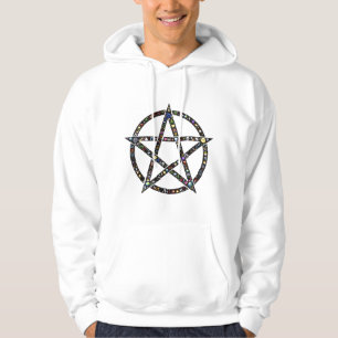 Veste À Capuche Double pentagramme chanceux