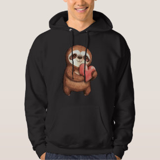 Veste À Capuche Douces Saint-Valentin de paresseux  Paresseux   1