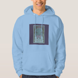 Veste À Capuche Doudou Capuche Art Nouveau Cochon Coquelicot Heure
