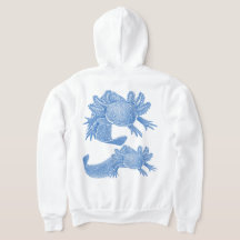 Doudoune à capuche Axolotl - BLEU
