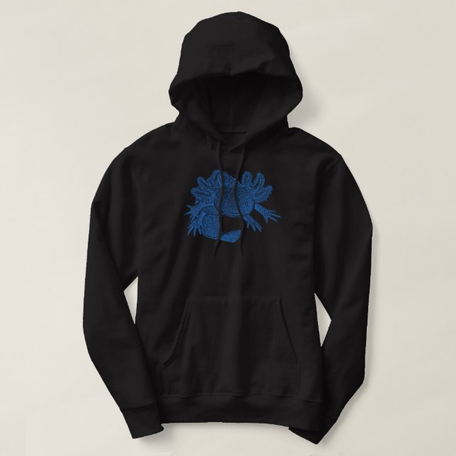 Veste À Capuche Doudoune Axolotl - BLEU (Design devant)