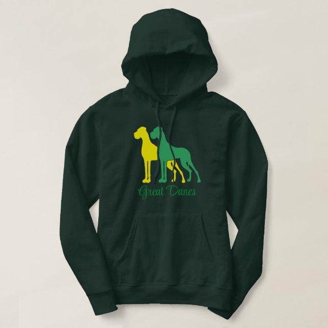 Veste À Capuche Doudoune Grand Danois Naturel (Design devant)