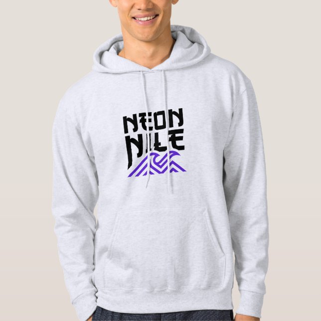 Veste À Capuche Doudoune NEON NILE Streetwear Wave Logo (Devant)