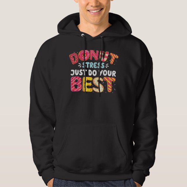 Veste À Capuche Doughnut Cool Donut Stress Faites Votre Meilleur (Devant)