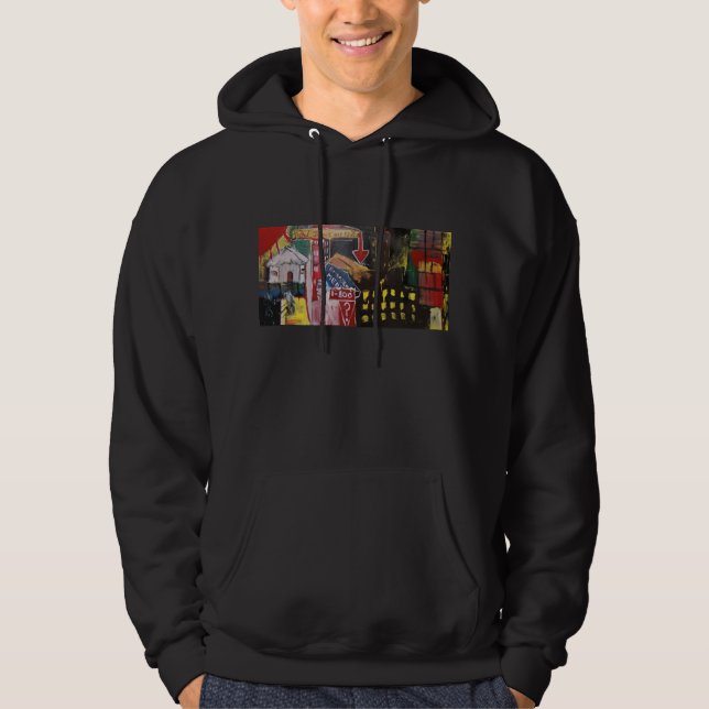 VESTE À CAPUCHE DOW JONES EN BAISSE (Devant)