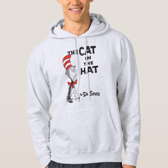 Veste À Capuche Dr Seuss | Le chat dans le livre Casquette (Devant)