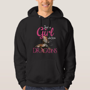 Veste À Capuche Dragon barbu - Juste une fille qui aime les dragon