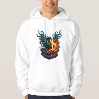 Veste À Capuche Dragon Eldritch Void – Hybride Kraken Soufflant du