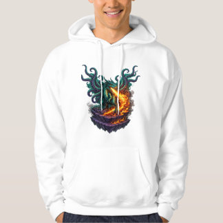 Veste À Capuche Dragon Eldritch Void – Hybride Kraken Soufflant du