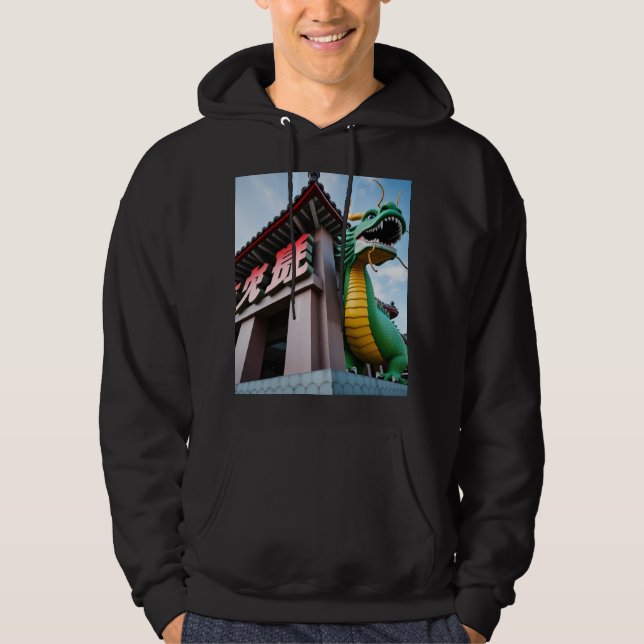 Veste À Capuche Dragon impérial chinois (Devant)