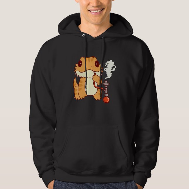 Veste À Capuche Dragon Lourd Fumer Hookah Pogona Avec Shisha (Devant)