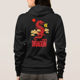 Veste À Capuche Dragon rouge 2024
