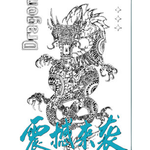 Veste À Capuche Dragon Spirit Art asiatique de style tatouage