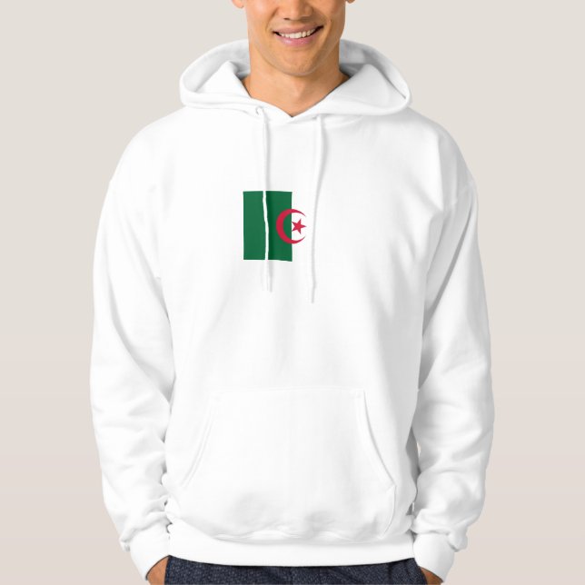 Veste À Capuche Drapeau algérien patriotique (Devant)