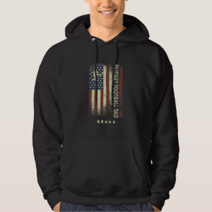 Veste À Capuche Drapeau américain américain Papa de football fanta
