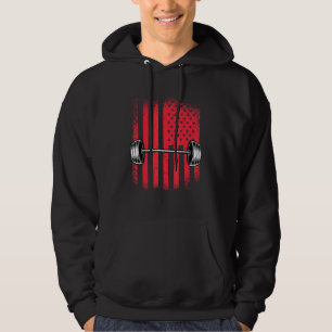 Veste À Capuche Drapeau américain Barbell