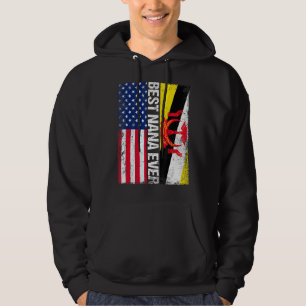 Veste À Capuche Drapeau américain Brunei Drapeau Meilleure Nana Ja