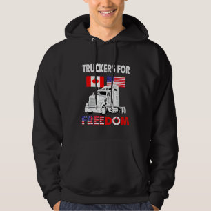 Veste À Capuche Drapeau américain Canada Convoi pour la liberté du