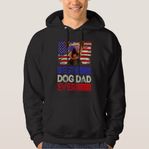 Veste À Capuche Drapeau américain des Mens Best Yorkshire Terrier