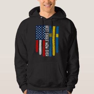 Veste À Capuche Drapeau Américain & Drapeau Suède Meilleur single