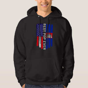 Veste À Capuche Drapeau américain et drapeau du Cambodge meilleure