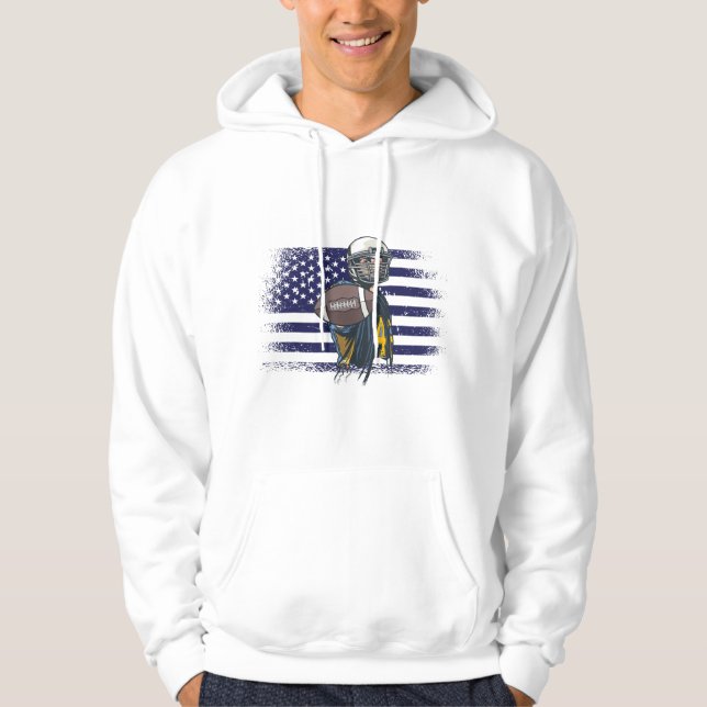 Veste À Capuche Drapeau américain Fan Jersey Shirt USA (Devant)