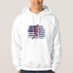 Veste À Capuche Drapeau américain Fan Jersey Shirt USA
