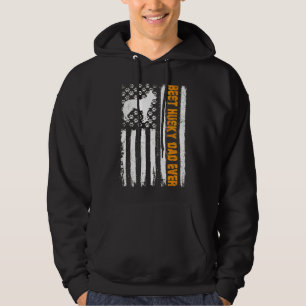 Veste À Capuche Drapeau américain Husky Papa