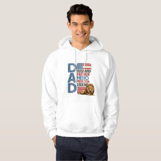 Veste À Capuche Drapeau américain Papa Lion Patriotique
