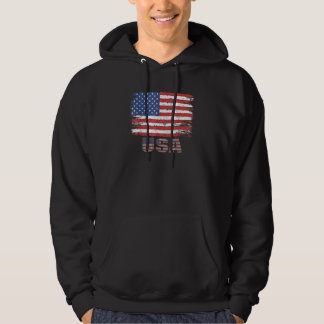 Veste À Capuche Drapeau américain patriotique USA pour hommes femm
