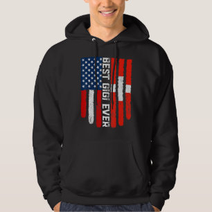 Veste À Capuche Drapeau américain Suisse Drapeau meilleur Gigi jam