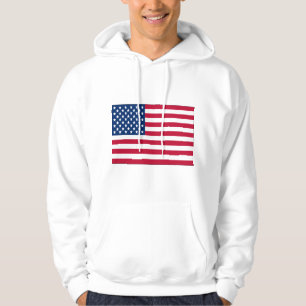 Veste À Capuche Drapeau américain Sweatshirt à capuchon
