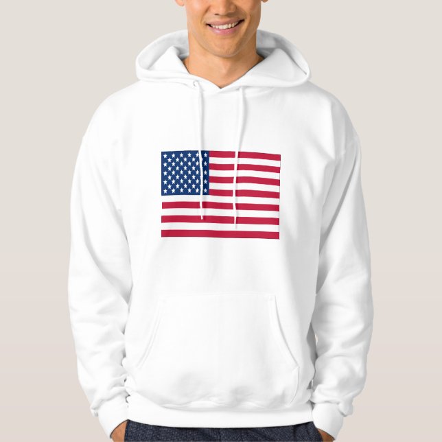 Veste À Capuche Drapeau américain Sweatshirt à capuchon (Devant)