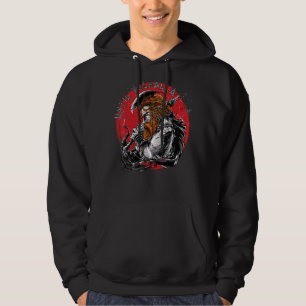 Veste À Capuche Drapeau américain 'Til Valhalla Guerrier Viking Vi