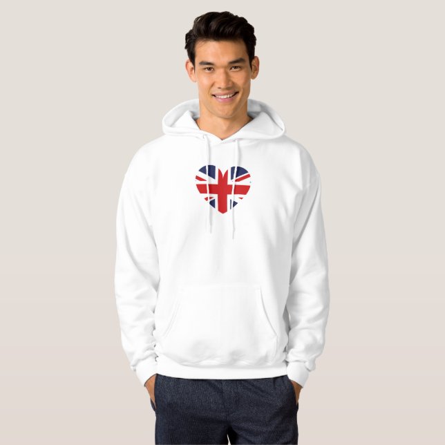 Veste À Capuche Drapeau anglais /Union Jack (Devant entier)