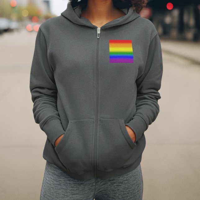 Veste À Capuche Drapeau arc-en-ciel de la fierté LGBTQ+ - Drapeau  (Créateur téléchargé)
