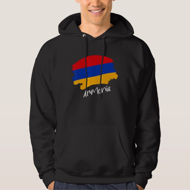 Veste À Capuche Drapeau arménien Arménie (Devant)