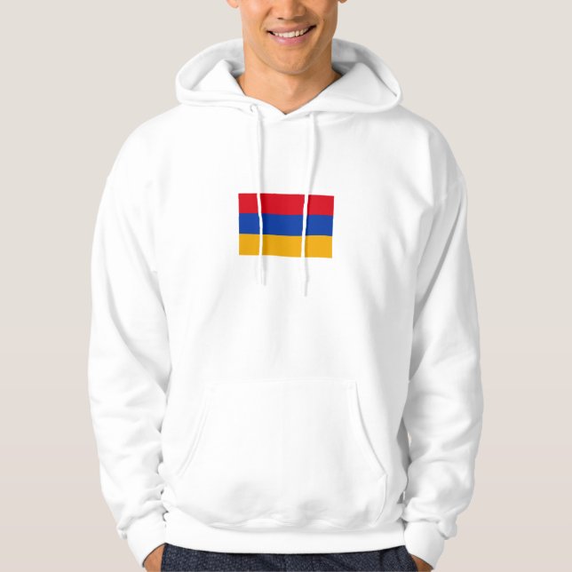 Veste À Capuche Drapeau arménien patriotique (Devant)