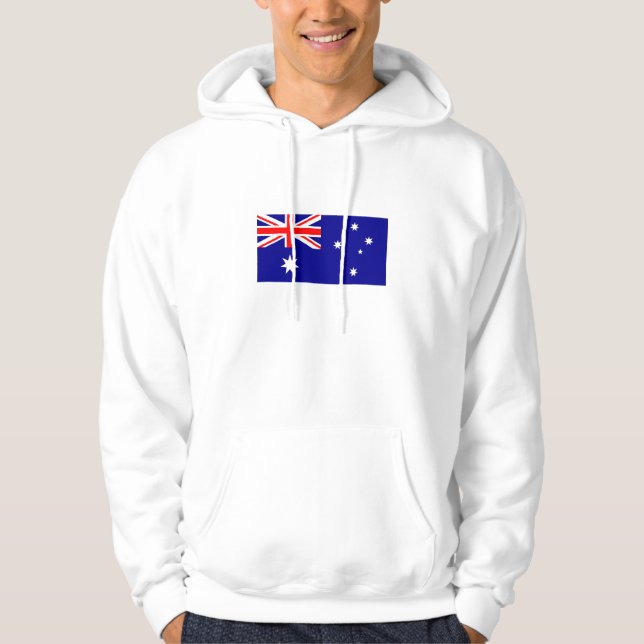Veste À Capuche Drapeau australien patriotique (Devant)