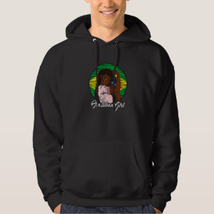 Veste À Capuche Drapeau Brésil Brésilienne Fille 2